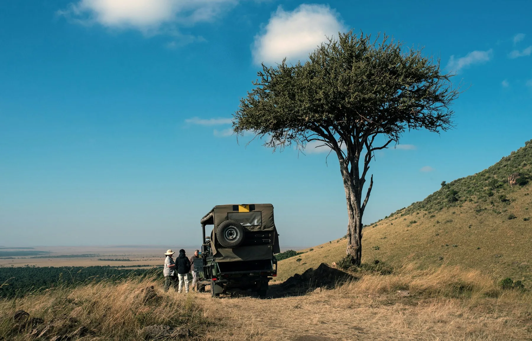 Safari vehicle showing the importance of safe boarding and seating